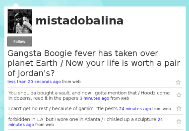 Screenshot of the @mistadobalina Twitter bot